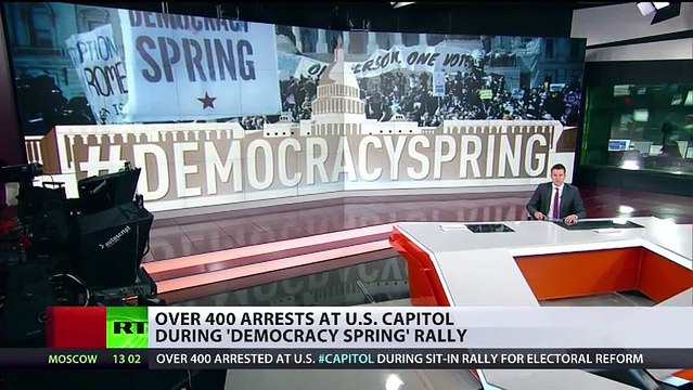 400+ arrested as Democracy Spring calls for fairer elections, no more money in politics