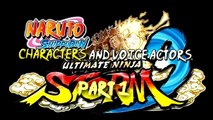 Naruto Shippuden: Ultimate Ninja Storm 3 English and Japanese Voice Actors (with voices) Part 1