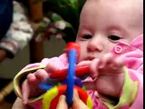 Eva's Teething RIng - Four Months Old