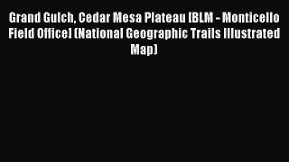 Read Grand Gulch Cedar Mesa Plateau [BLM - Monticello Field Office] (National Geographic Trails