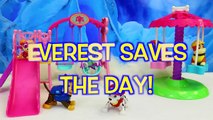 Paw Patrol Everest Rescue Snowmobile Saves Rocky from an Avalanche Caused by Chase and Skye