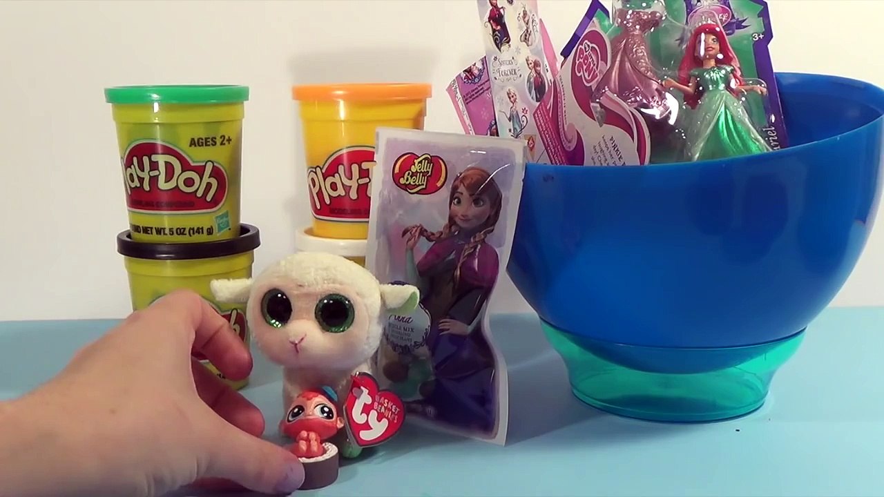 Giant OLAF SURPRISE EGG Play Doh FROM Disney Frozen Fever, LPS, Ariel, MLP, Ty // Toys Unlimited