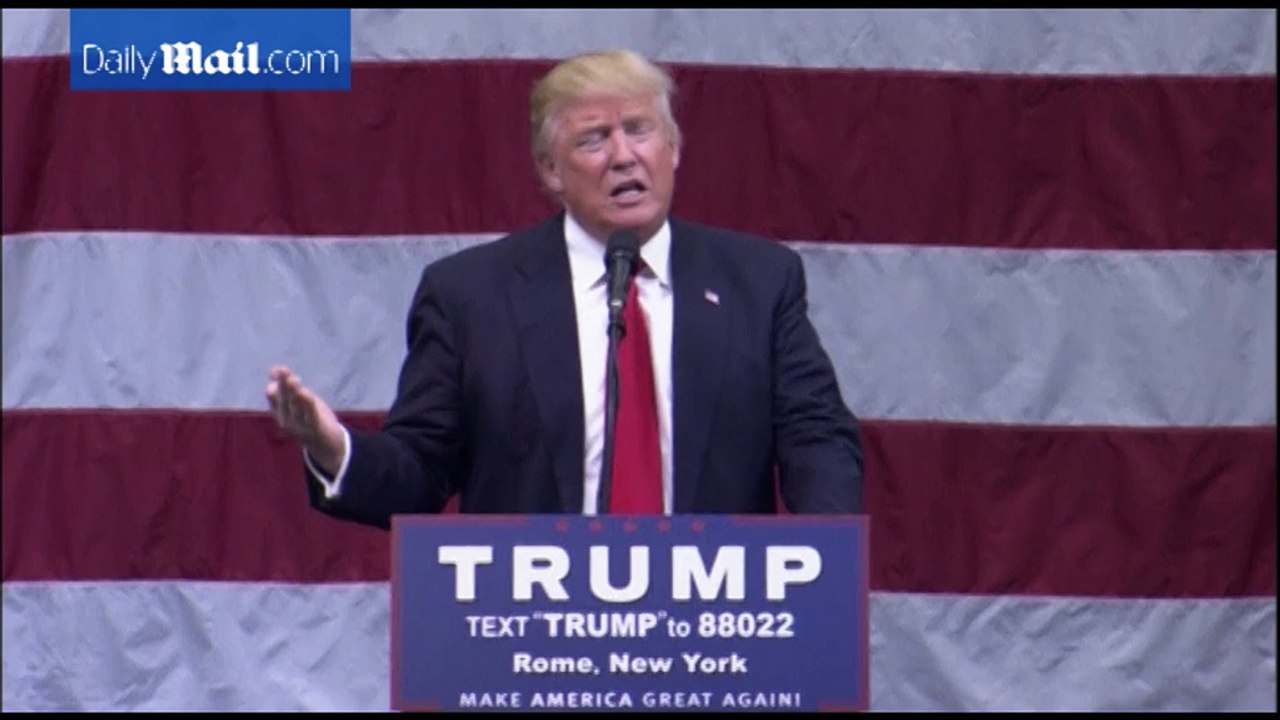 Trump says during New York rally he's fed up with RNC 'crap' - Trump fed up with RNC "crap"