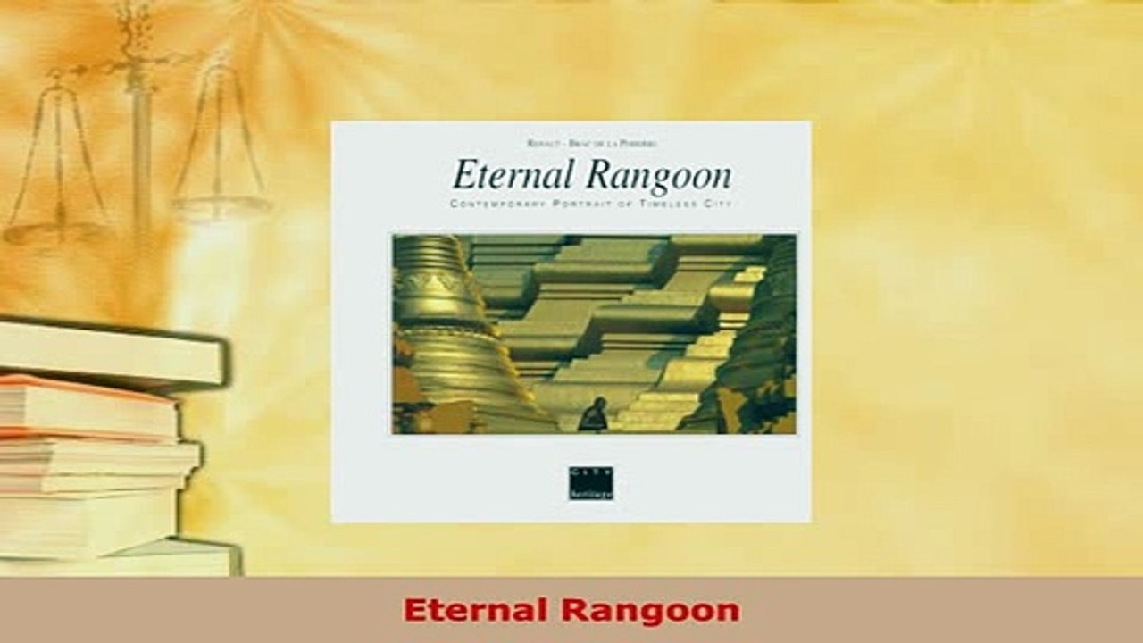 PDF  Eternal Rangoon Download Full Ebook