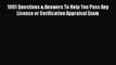 Read 1001 Questions & Answers To Help You Pass Any Licence or Cerification Appraisal Exam Ebook