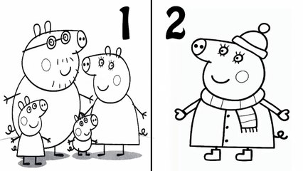 Vamos Colorir Desenhos Peppa Pig Parte 1