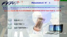 10-FFA AG 2016 Bordeaux-MONTANT DE LA COTISATION AEROCLUB 2017 + VOTE