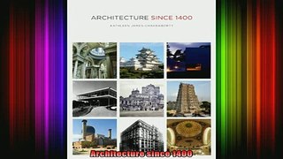 Read  Architecture since 1400  Full EBook