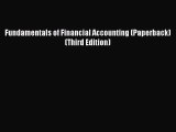 Download Fundamentals of Financial Accounting (Paperback) (Third Edition) Free Books