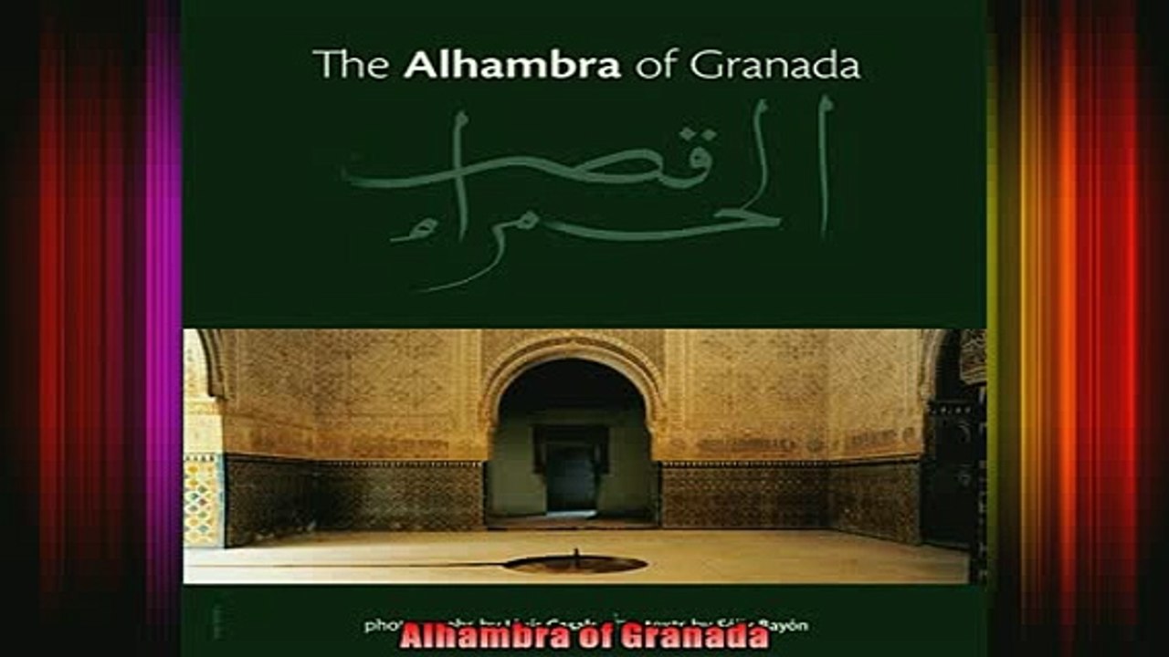 Download  Alhambra of Granada Full EBook Free