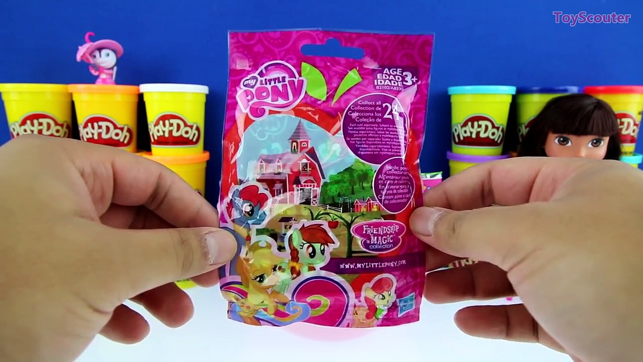 GIANT DORA THE EXPLORER Surprise Egg Play Doh - Nick Jr Toys MLP Frozen Shopkins Unicorno