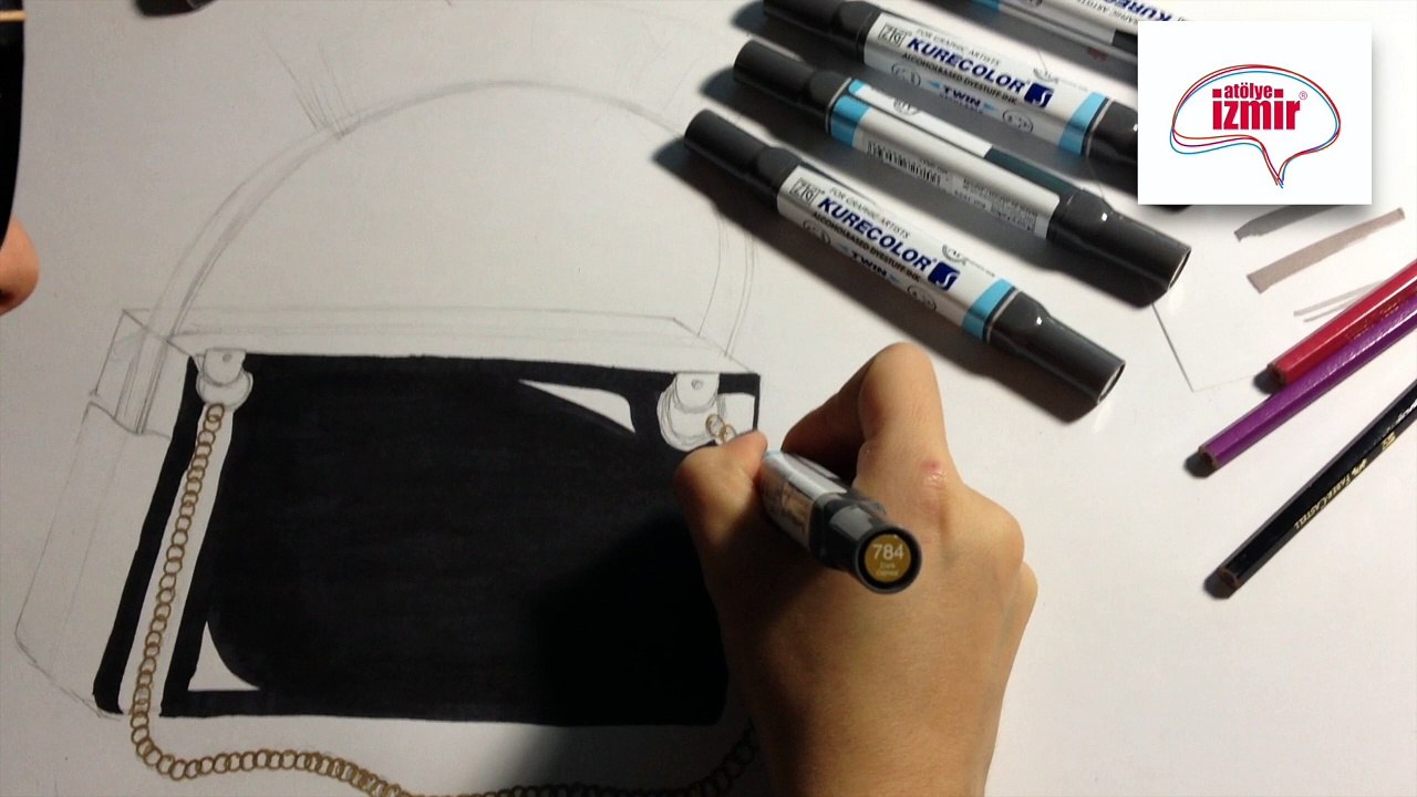 Moda Tasarım - Çanta Tasarımları Renklendirme