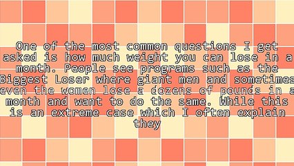 How Much Weight Can You Lose?