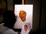 During Inauguration Day (Obama) finishing touches