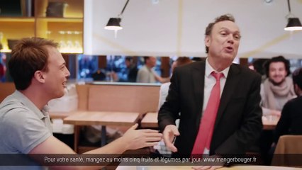 Julien Lepers dans une pub pour Volvic