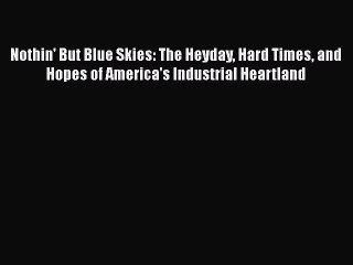 Download Nothin' But Blue Skies: The Heyday Hard Times and Hopes of America's Industrial Heartland