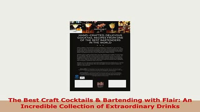 Download The Best Craft Cocktails Bartending with Flair An Incredible Collection of Read Online