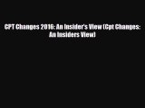 Download CPT Changes 2016: An Insider's View (Cpt Changes: An Insiders View) PDF Online