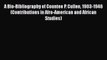 [PDF] A Bio-Bibliography of Countee P. Cullen 1903-1946 (Contributions in Afro-American and