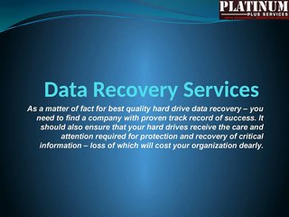Data Recovery Services