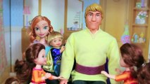 S3 E1 Frozen TRIPLETS Get A Puppy DOG Kristoff Anna Family Disney Barbie Dolls AllToyCollector