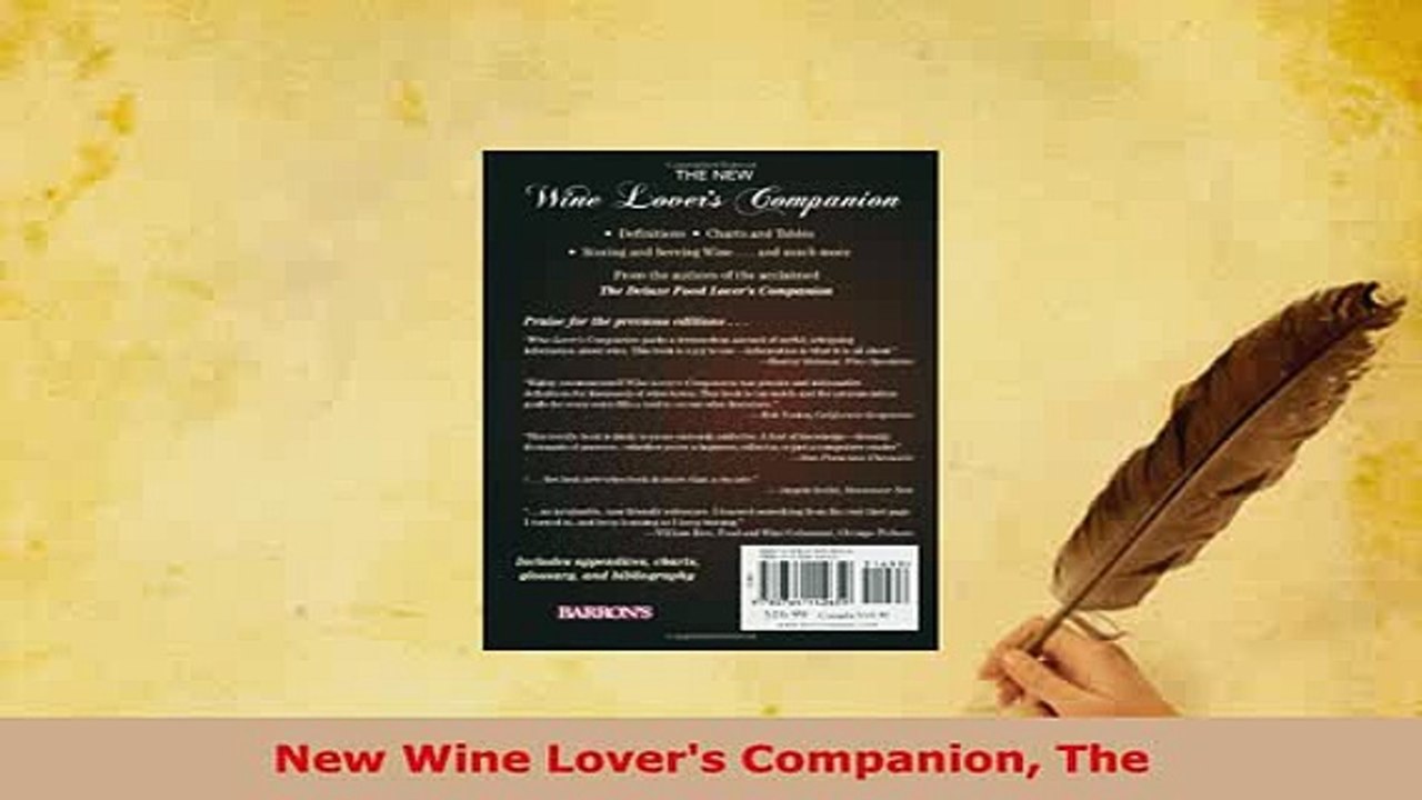 Download  New Wine Lovers Companion The Read Full Ebook