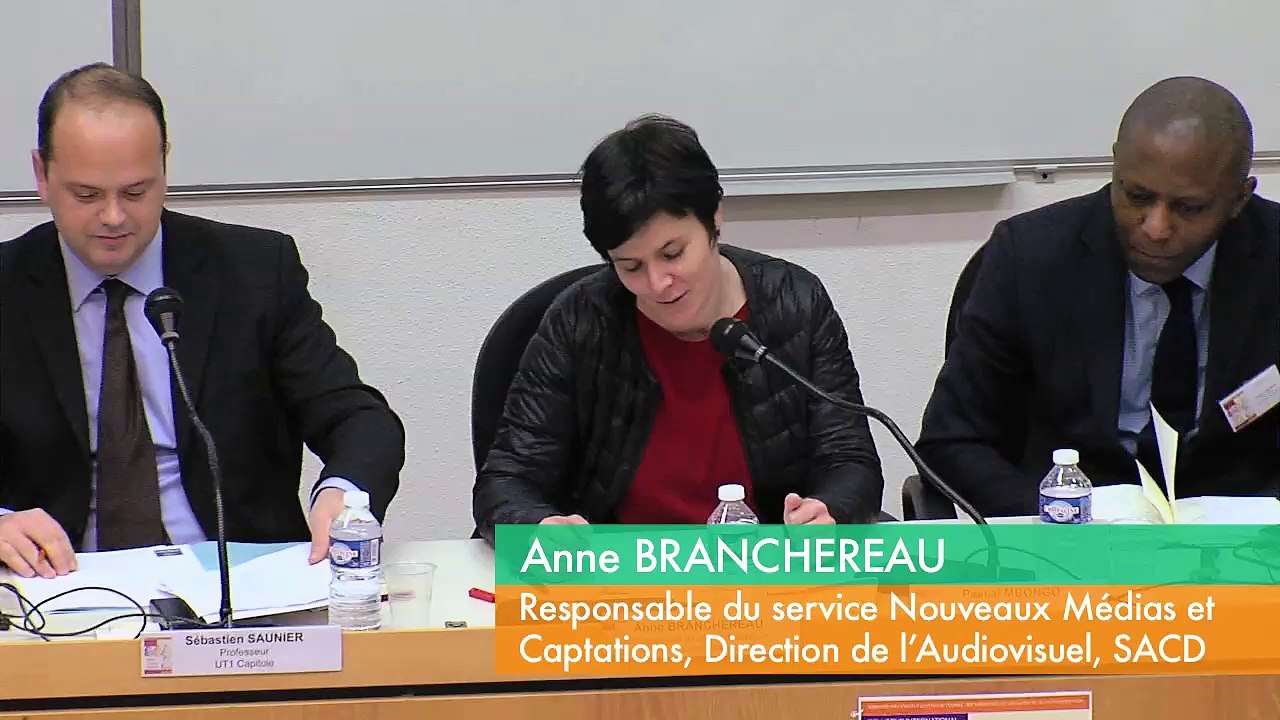 IDETCOM_Rire, droit et société_21_« La place du rire dans la création théâtrale et audiovisuelle » : Anne BRANCHEREAU, Responsable du service Nouveaux Médias et Captations, Direction de l’Audiovisuel, Société des Auteurs et Compositeurs Dramatiques