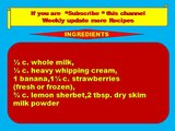 Strawberry Banana Smoothie  Indian recipes,non vegetarian,hot recipes,funny recipes,food