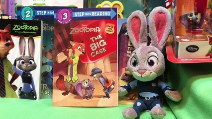 QuakeToys Story Time Disney Zootopia Movie Book The Big Case Judy Nick Finnick Bellwether Bogo!