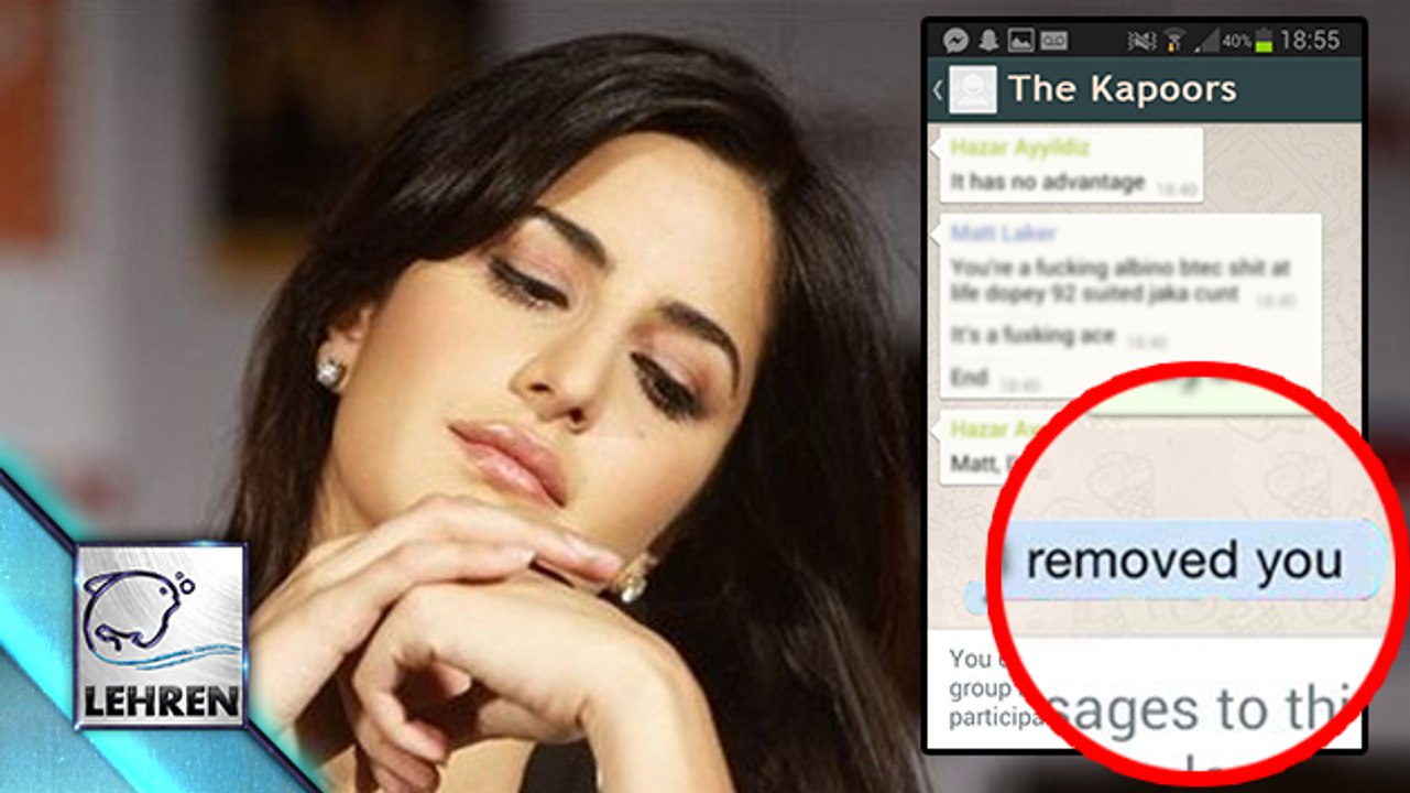 Katrina Kaif REMOVED From Kapoor's WhatsApp Group