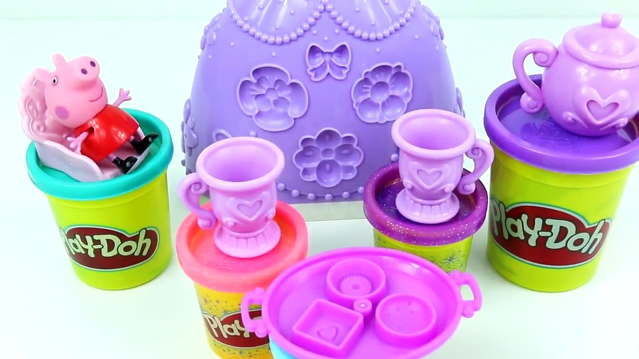 Peppa Pig Sofia the First Play Doh Disney Set Tea Party Dough Playset