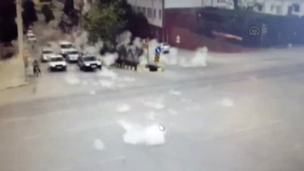 Dün Düşen Roket Mermisinin Görüntüsü Mobese'ye Yansıdı- Kilis