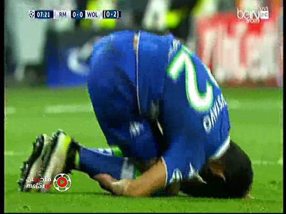 مباراة ريال مدريد و فولفسبورغ كامة 3-0 تعليق عربى (الشوط الاول )  عودة ربع النهائى دورى الابطال 12/4/2016