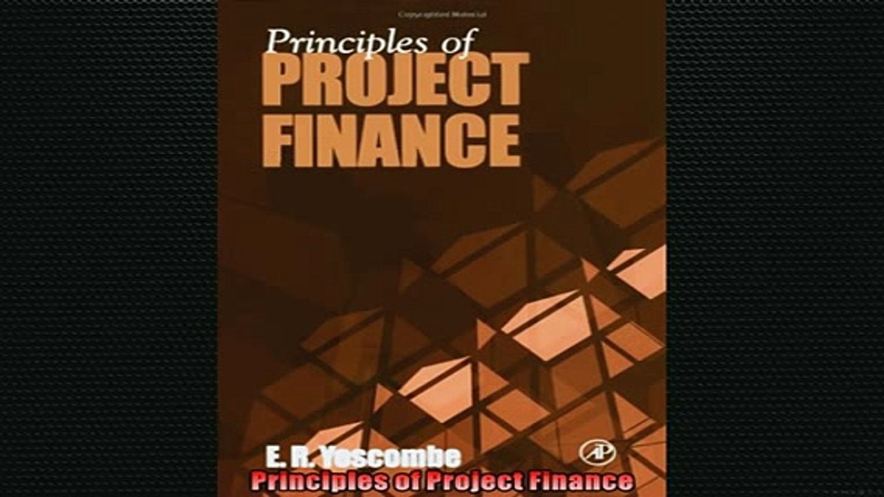 EBOOK ONLINE  Principles of Project Finance READ ONLINE