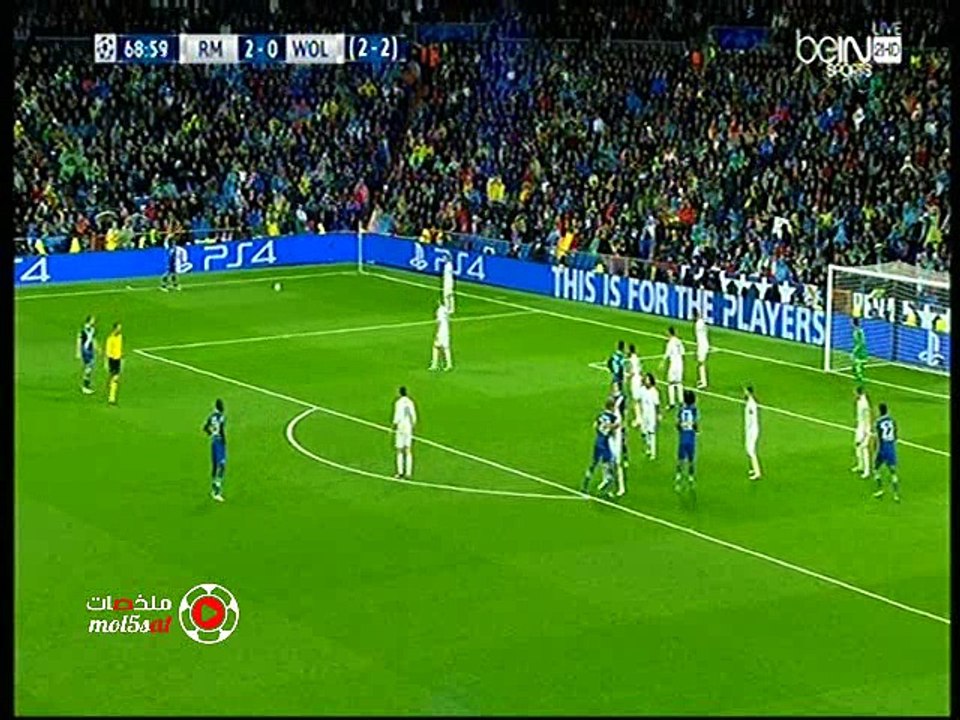 مباراة ريال مدريد و فولفسبورغ كامة 3-0 تعليق عربى (الشوط الثانى )  عودة ربع النهائى دورى الابطال 12/4/2016