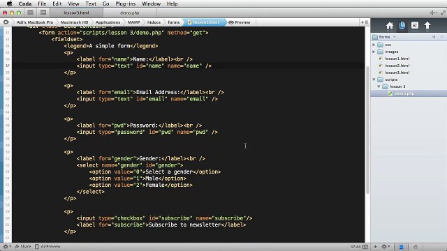 Web Form Design and Development 3.Commonly Used Form Attributes