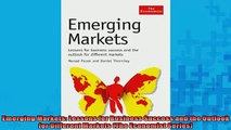 READ book  Emerging Markets Lessons for Business Success and the Outlook for Different Markets The  BOOK ONLINE