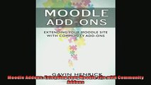 FREE PDF  Moodle Addons Extending your Moodle site with Community Addons  BOOK ONLINE