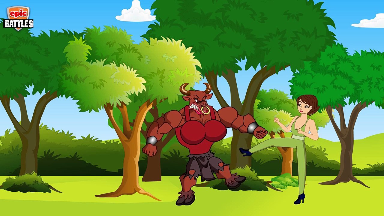 Finger Family Epic Battles Crazy Bull Vs Man | Finger Family Nursery Rhymes