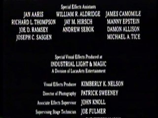 Closing to the Hunt for Red October 1990 VHS