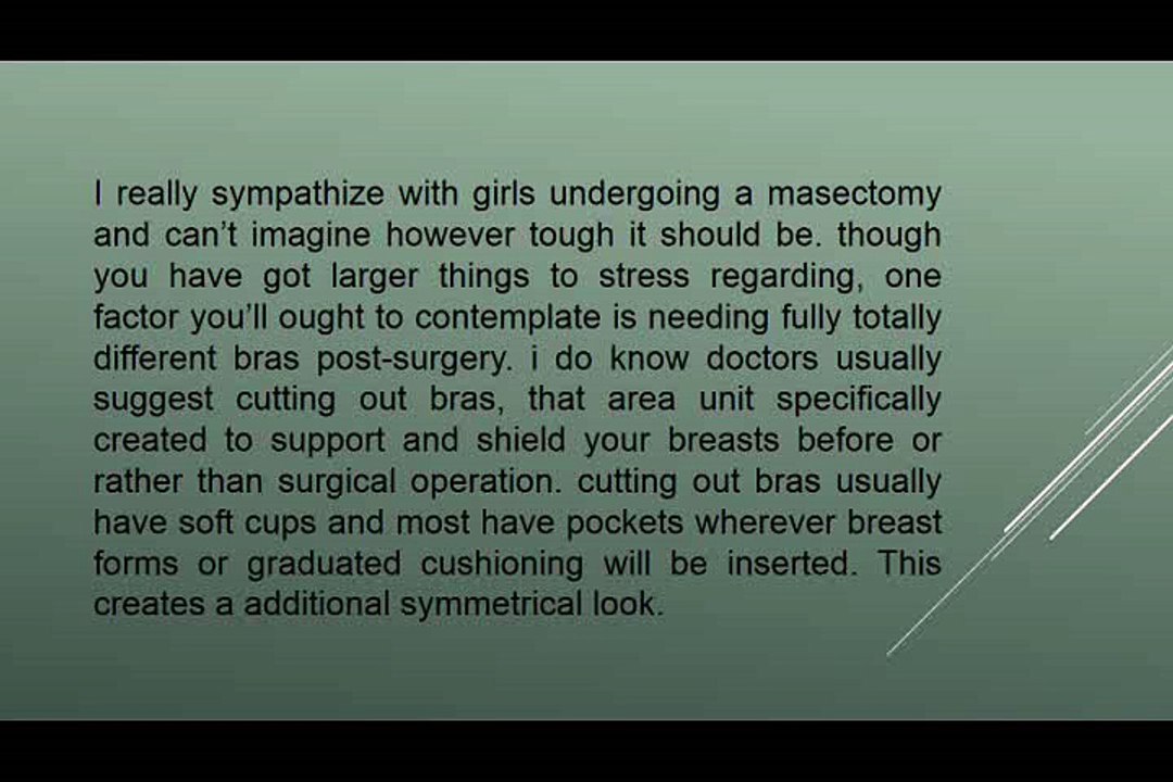 Masectomy Bras