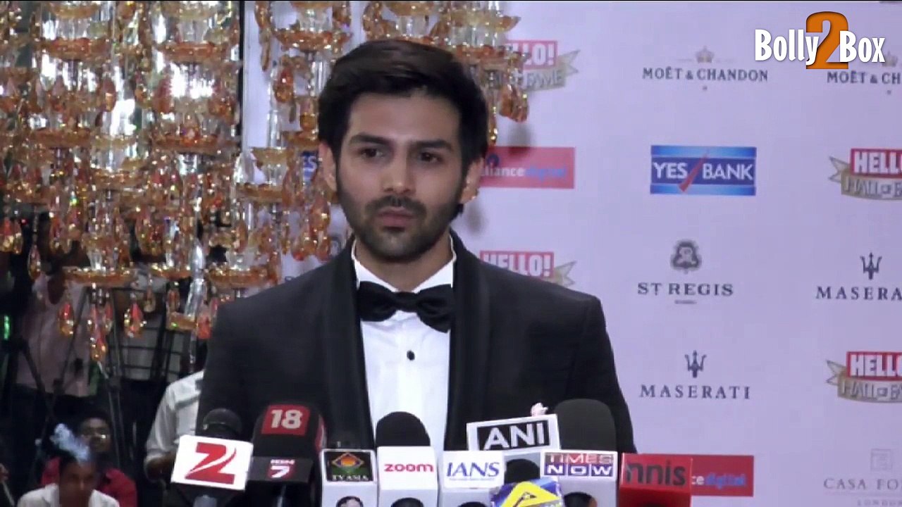 Kartik Aaryan At Hello Hall of Fame Awards 2016