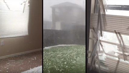 Window-Shattering Hailstorm Annihilates This Home In Texas