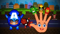 SuperHeroes Finger Family Nursery Rhyme | SuperHeroes Cartoons Finger Family Rhymes for Children