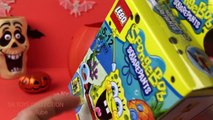 Halloween Pumpkin Surprise Basket, Toys Opening Minnie Mouse SpongeBob Angry Birds Iron Man Minions