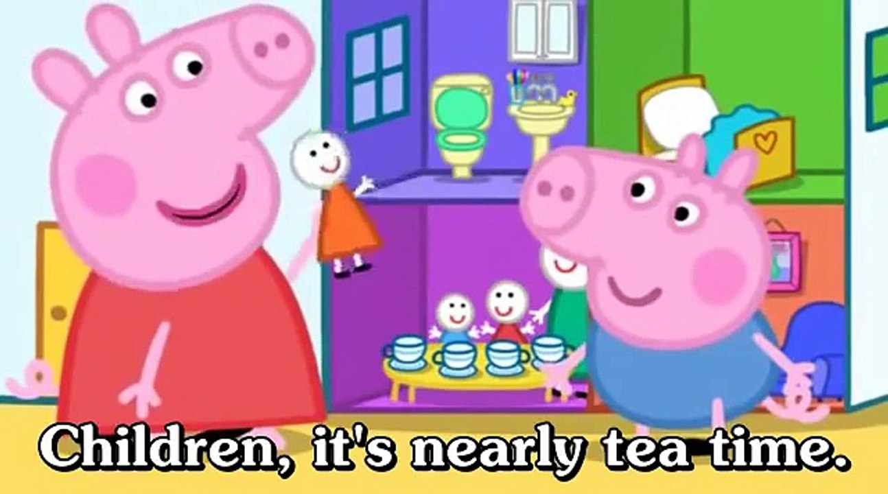 Learn english through cartoon - Peppa Pig with english subtitles - Episode 66- Mister Skinny Legs