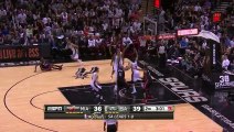 Duncan\'s Football Pass to Parker Heat vs Spurs Game 2 June 08, 2014 NBA Finals 2014