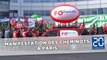 Paris: Les cheminots manifestent contre le projet de convention collective