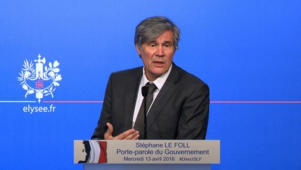 Point de presse de Stéphane Le Foll, le 13 avril 2016