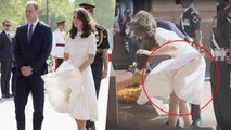 Kate Middleton's WARDROBE MALFUNCTION On Indian Trip